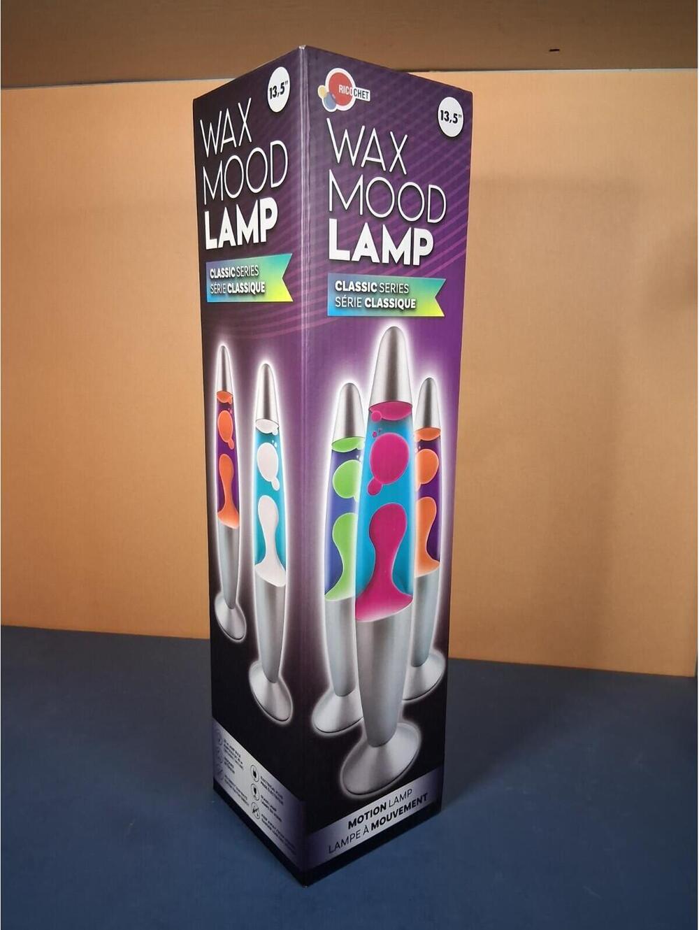 NWT Liquid Motion Blue and Green 9" Tall Wax Mood Lava Lamp With Silver Base